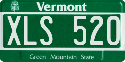 VT license plate XLS520