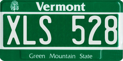 VT license plate XLS528