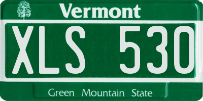 VT license plate XLS530