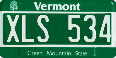 VT license plate XLS534