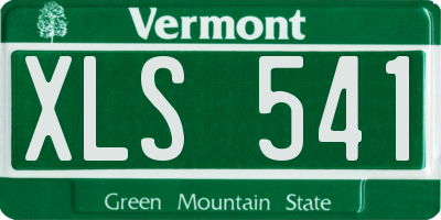VT license plate XLS541