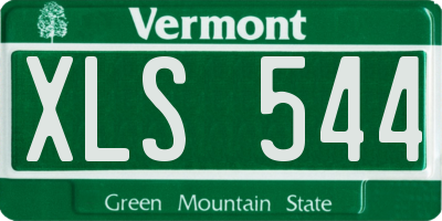 VT license plate XLS544