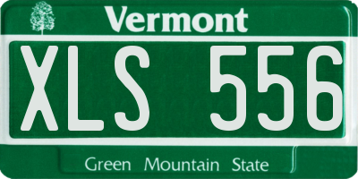 VT license plate XLS556