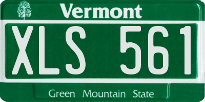 VT license plate XLS561