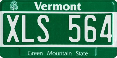 VT license plate XLS564