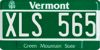 VT license plate XLS565