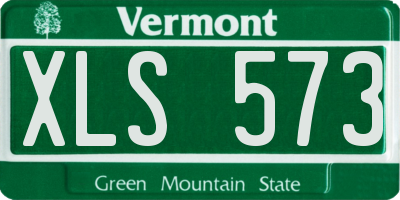 VT license plate XLS573