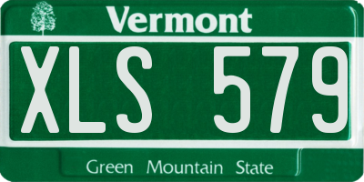 VT license plate XLS579