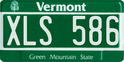 VT license plate XLS586