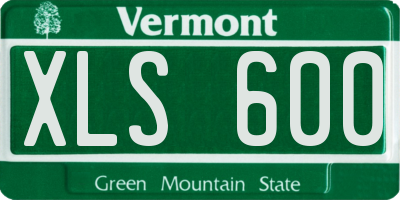 VT license plate XLS600