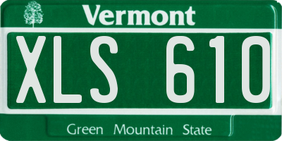 VT license plate XLS610