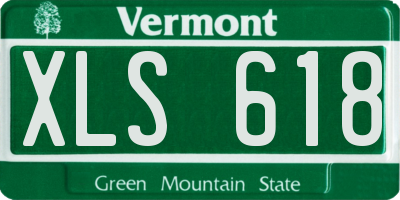 VT license plate XLS618