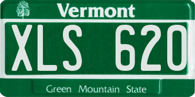 VT license plate XLS620
