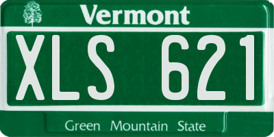 VT license plate XLS621