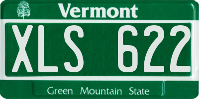 VT license plate XLS622