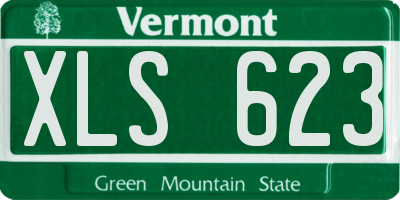 VT license plate XLS623