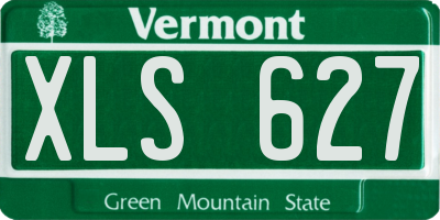 VT license plate XLS627