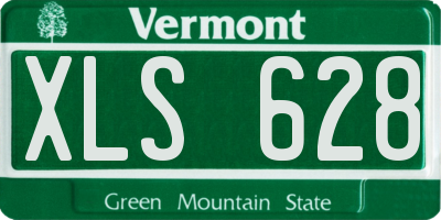 VT license plate XLS628