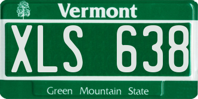VT license plate XLS638