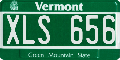VT license plate XLS656