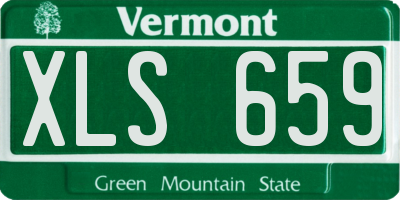 VT license plate XLS659