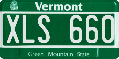 VT license plate XLS660