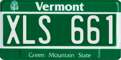 VT license plate XLS661