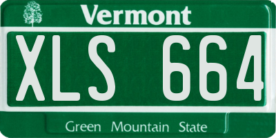 VT license plate XLS664