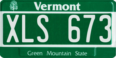 VT license plate XLS673