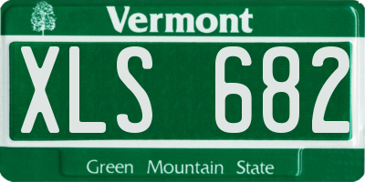 VT license plate XLS682