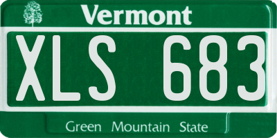 VT license plate XLS683