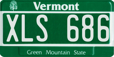 VT license plate XLS686