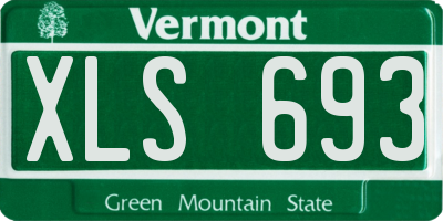 VT license plate XLS693
