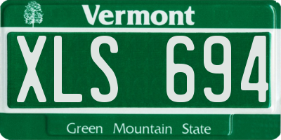 VT license plate XLS694
