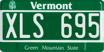 VT license plate XLS695