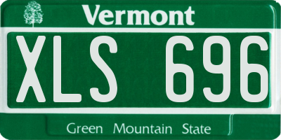 VT license plate XLS696