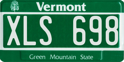 VT license plate XLS698