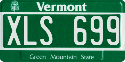 VT license plate XLS699