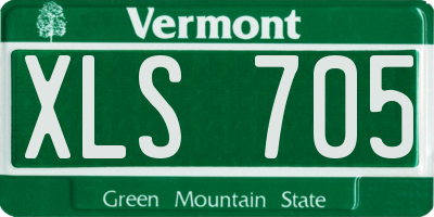 VT license plate XLS705