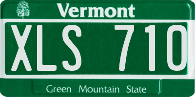 VT license plate XLS710