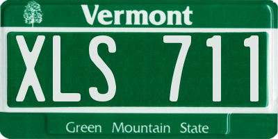 VT license plate XLS711