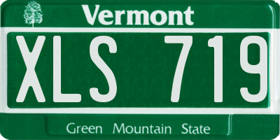VT license plate XLS719