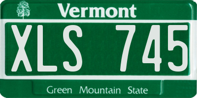 VT license plate XLS745