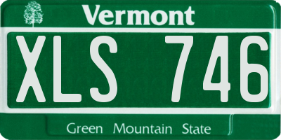 VT license plate XLS746
