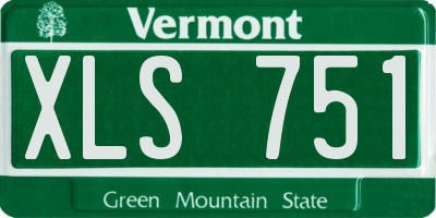VT license plate XLS751
