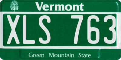 VT license plate XLS763