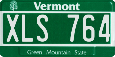 VT license plate XLS764