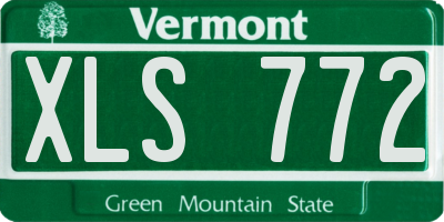 VT license plate XLS772