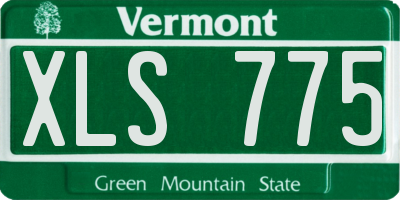 VT license plate XLS775