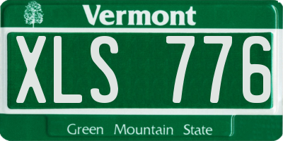 VT license plate XLS776
